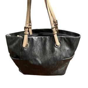 Michael Kors Shoulder Purse Bag Silver Gray